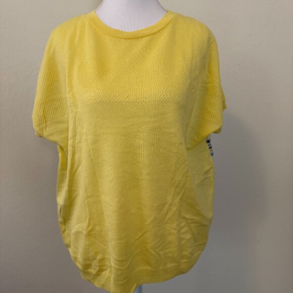 Yellow Baggy Casual Top | Fits Size 2–4 | Effortless Style – Perfect with Jeans - Picture 1 of 6